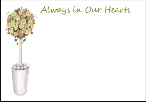 Ref: F18 TOPIARY (Always in our Hearts)