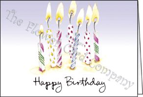 Ref: N146a CANDLES (Happy Birthday)