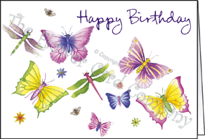 Ref: N144a BUTTERFLY BALL (Happy Birthday)