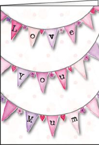 Ref: N112t BUNTING (Love you Mum)