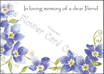 Ref: NF08y FORGET ME NOT (Dear Friend)