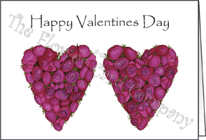 Ref: N133v VALENTINES HEART PAIR (Happy Valentines Day)