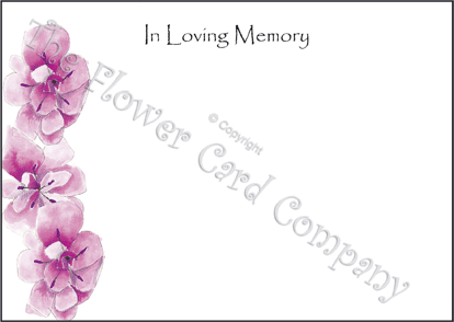 Large Funeral Flower Cards