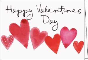Ref: 33b PAPER HEARTS (Happy Valentines Day)