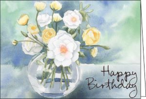 Ref: N117a ROSE BOWL (Happy Birthday)