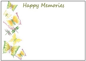 Ref: F09a YELLOW BUTTERFLIES (Happy Memories)